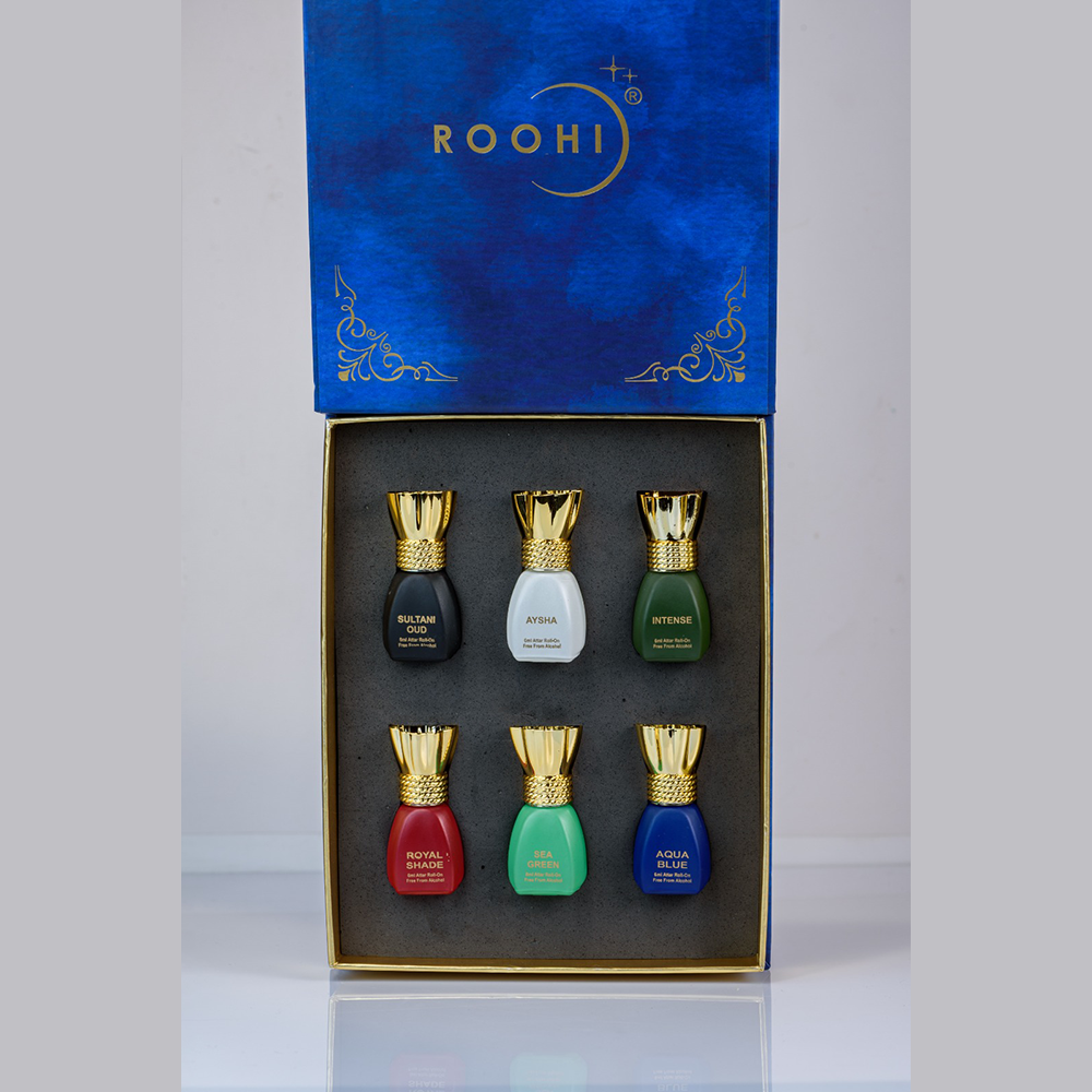 Attar Gift Set | Pack Of 6 Attars | 12ml Combo | Unisex Fragrance